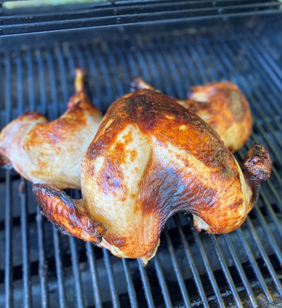 brined spatchcock turkey