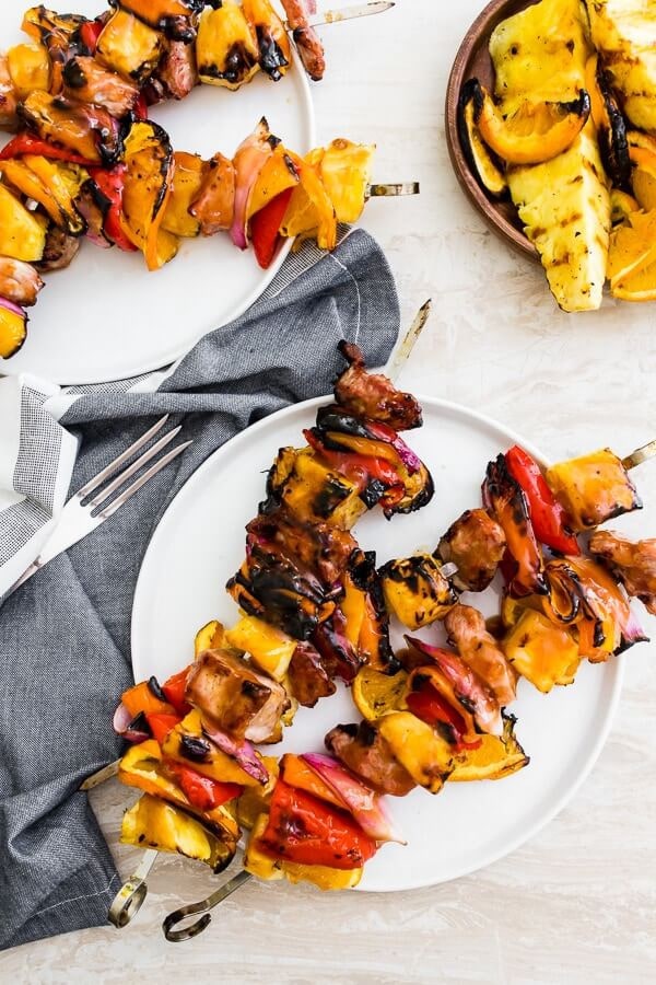 sweet and sour turkey kabobs