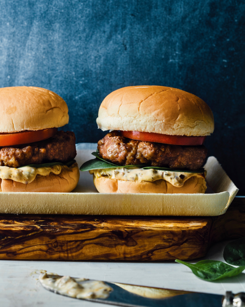 Feathered Fez Turkey Burgers