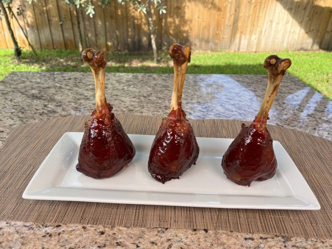 Barbecued Turkey Lollipps